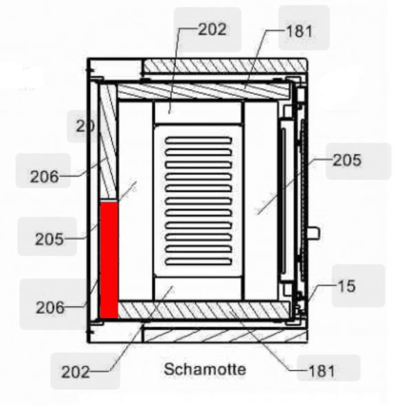 Haas-Sohn Pico 286.12 pietra posteriore a sinistra