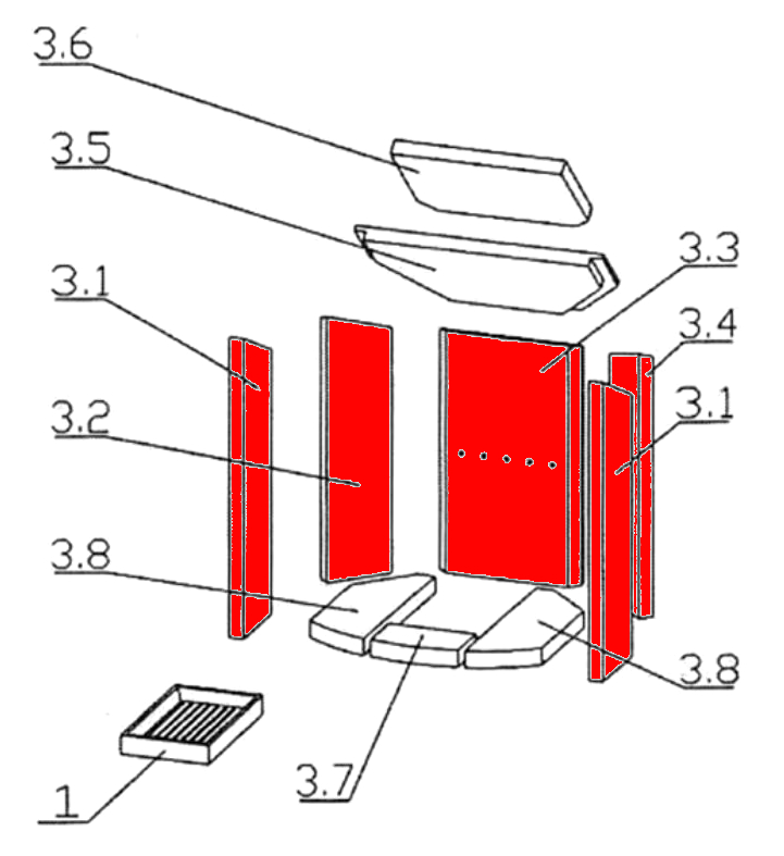 Oranier Polar 6 pietra laterale set A