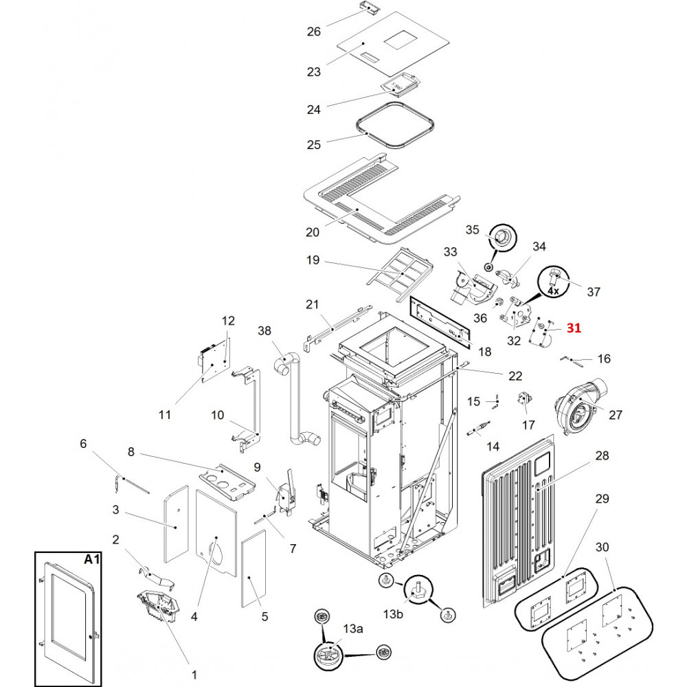 Haas-Sohn Pallazza III RLU-PGI 520.08 motore coclea