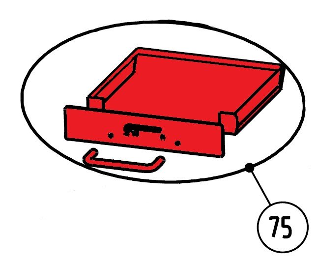 Wamsler Norden cassetto raccogli cenere