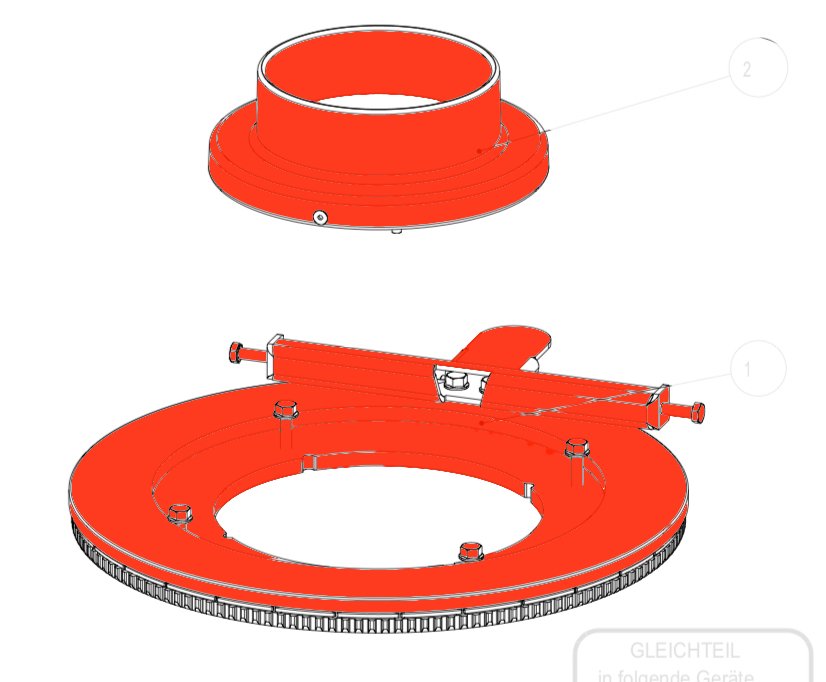 Austroflamm Glass piatto girevole set