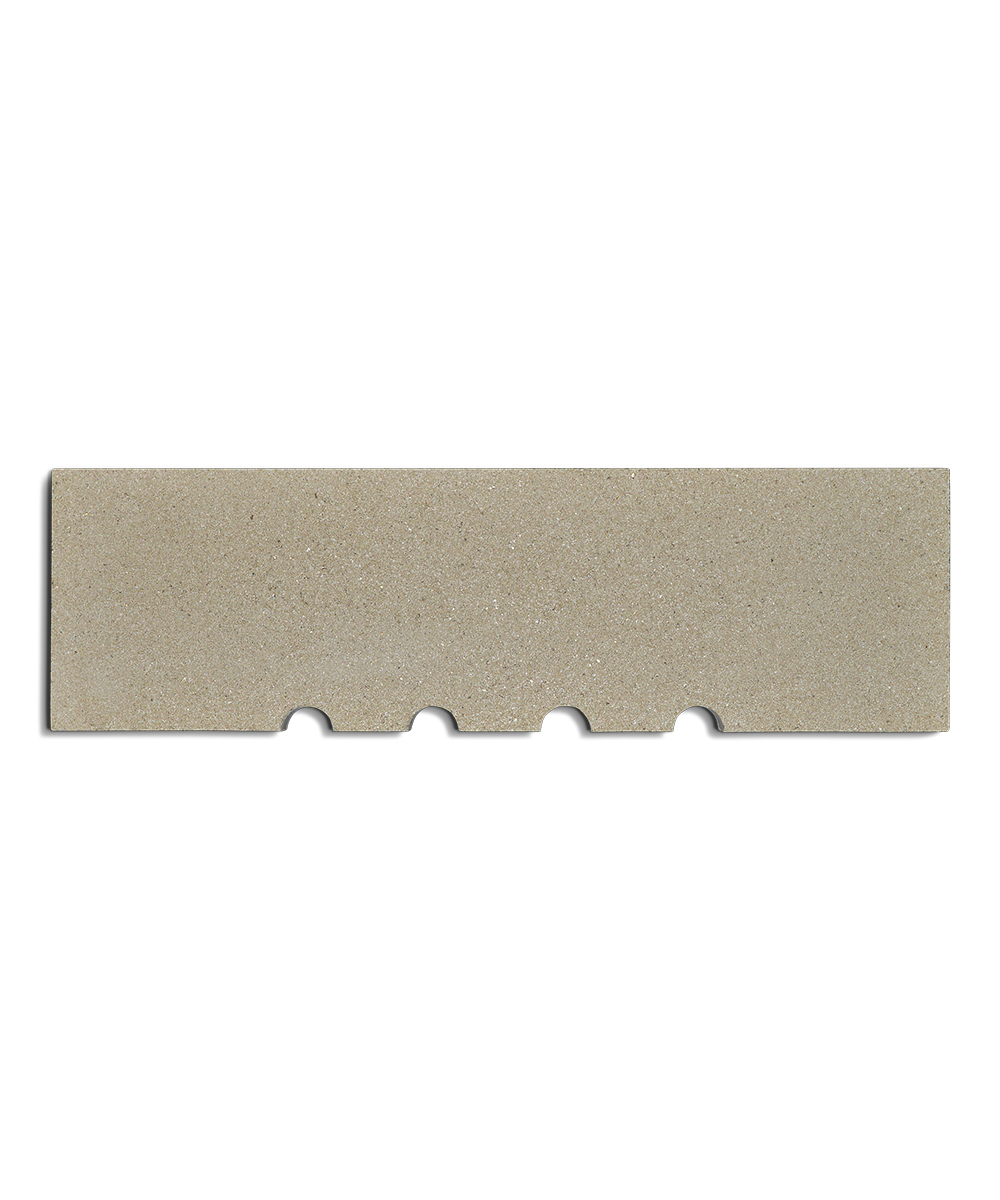 Fireplace Cremona pietra posteriore in alto