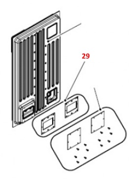 Haas-Sohn Pelletto 417.08 guarnizione sportello ispezione set