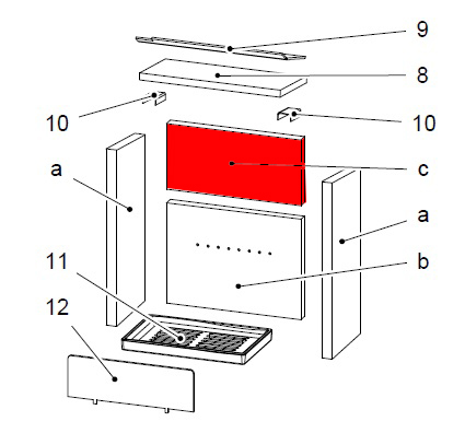Haas-Sohn Pinus 218.17 pietra posteriore in alto