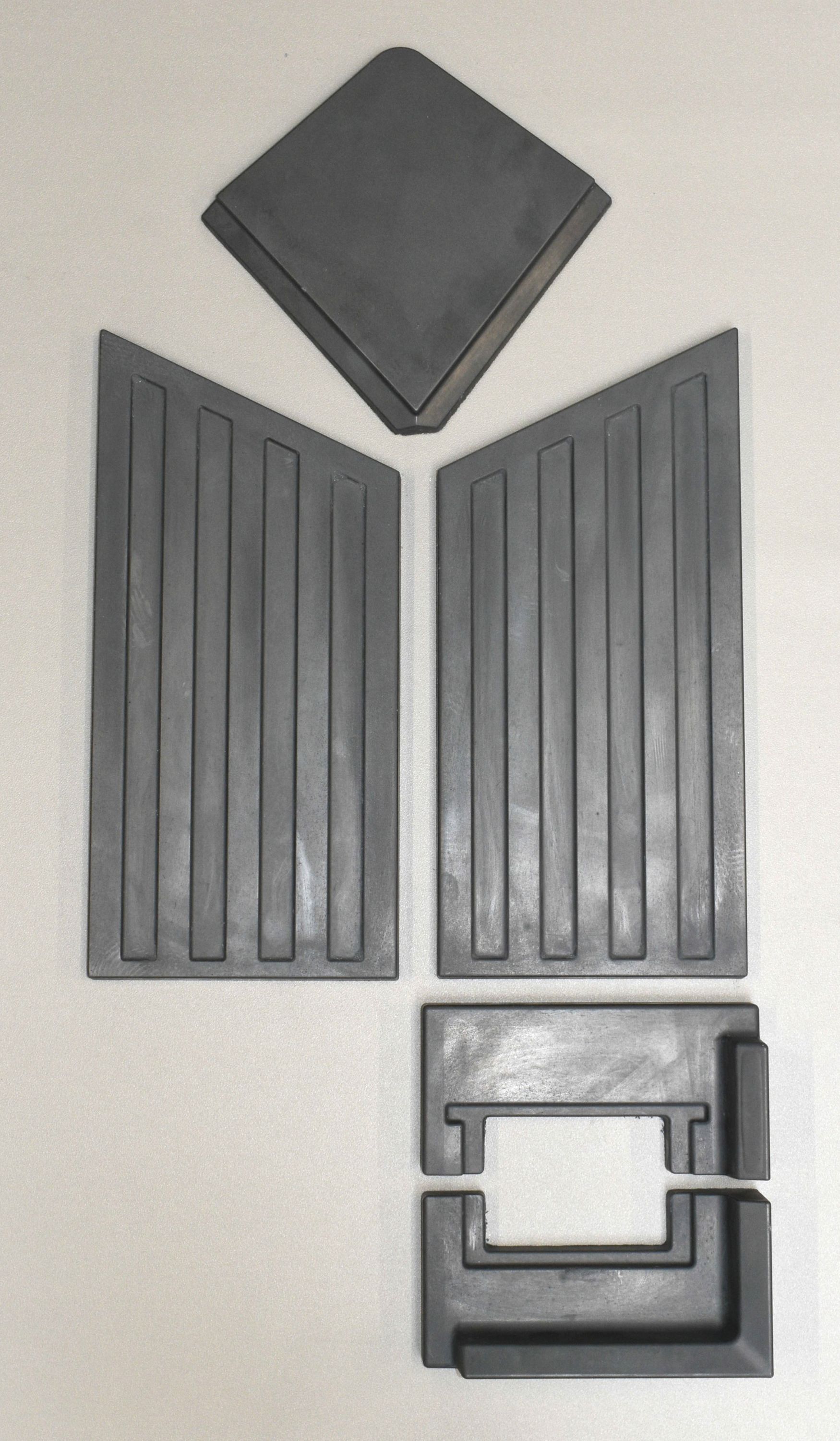 Spartherm Cubo L RLU rivestimento focolare set nero