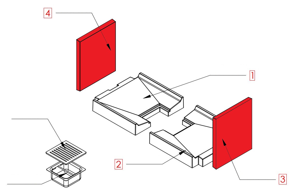Spartherm Varia B-FDh pietra laterale set A