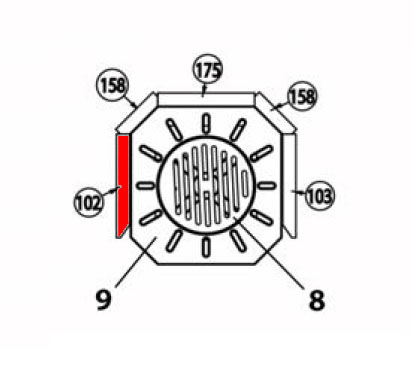 Haas-Sohn Trient 262.15 pietra laterale a sinistra anteriore