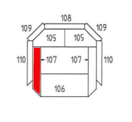 Haas-Sohn Bornholm 164.17 pietra per fondo a sinistra B