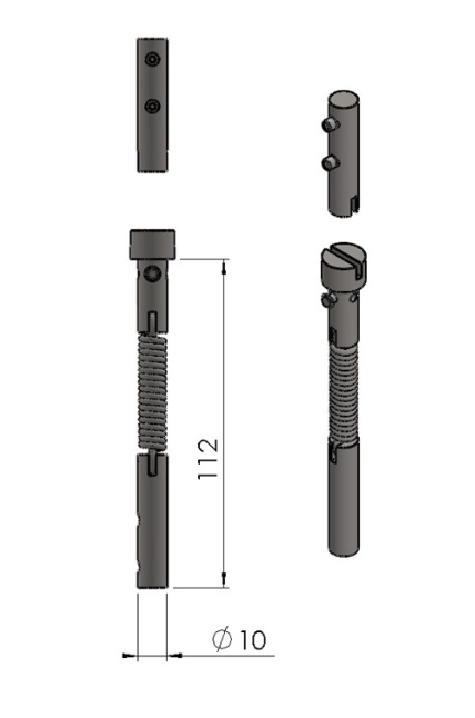 Termatech TT23 cerniera set