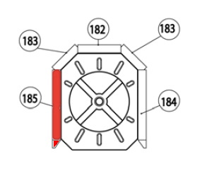 Haas-Sohn Isola 212.17 pietra laterale a sinistra anteriore