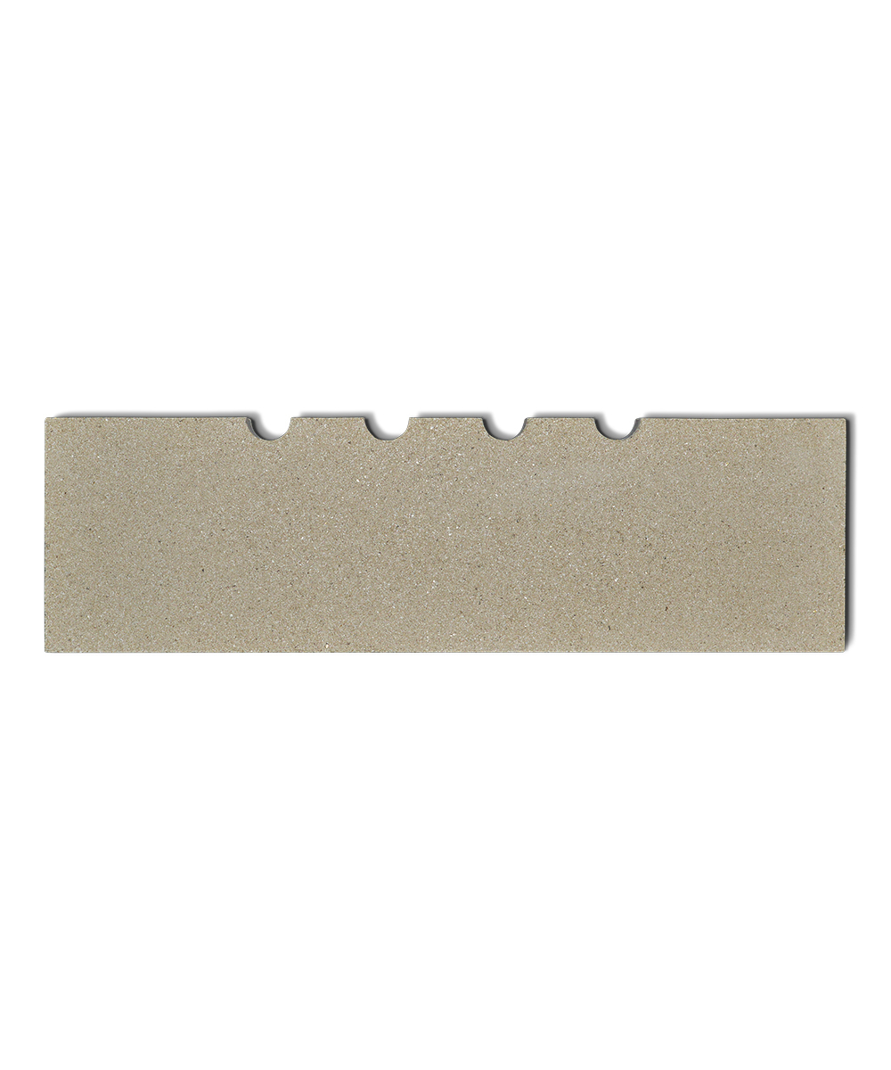 Fireplace Cremona pietra posteriore in basso